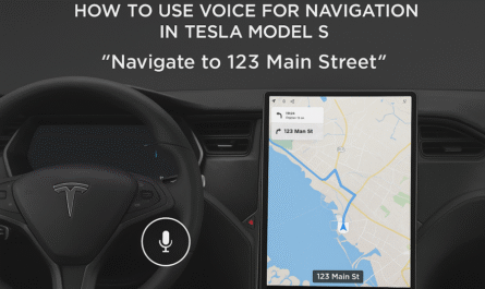 how to use voice for navigation in tesla model s