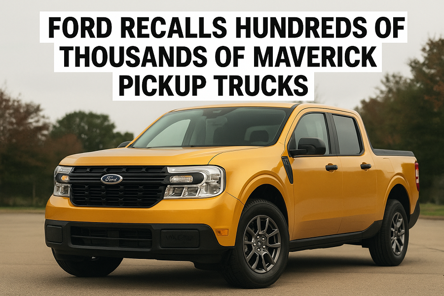 ford recalls hundreds of thousands of maverick pickup trucks