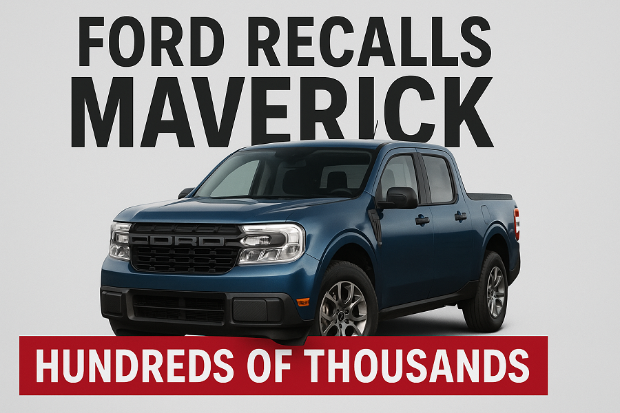 ford recalls hundreds of thousands of maverick pickup trucks