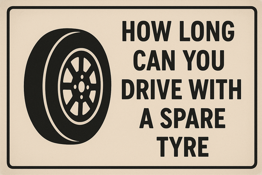 how long can you drive with a spare tyre