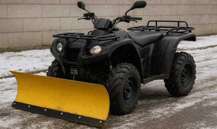 ATV with Snow Plough