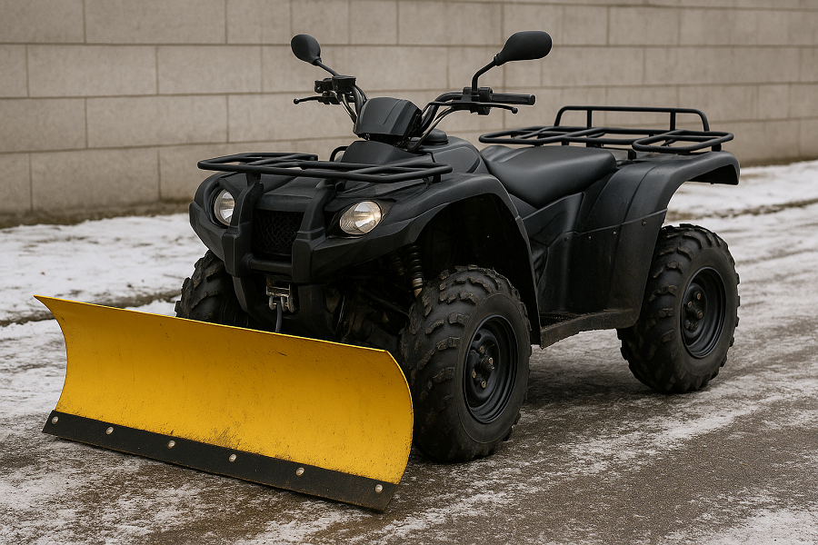 ATV with Snow Plough